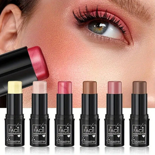 Three-in-one color multi-function waterproof makeup stick natural face multi-function: