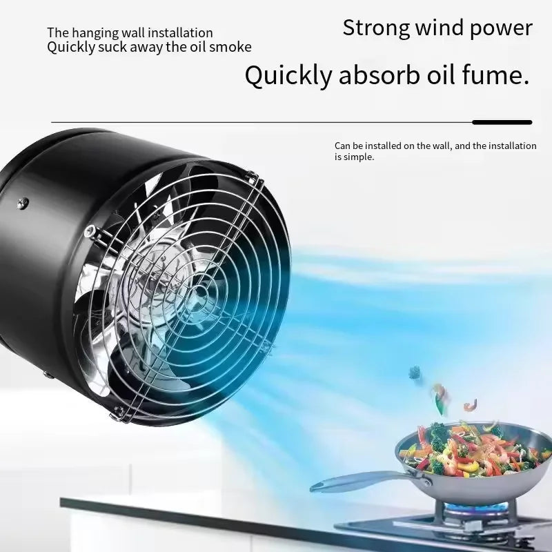 4''6'' 220V Metal Duct Exhaust Fan Air Ventilator Pipe Ventilation.