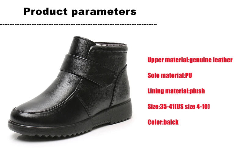 Women's Ankle Boots in Genuine Leather with Platform.