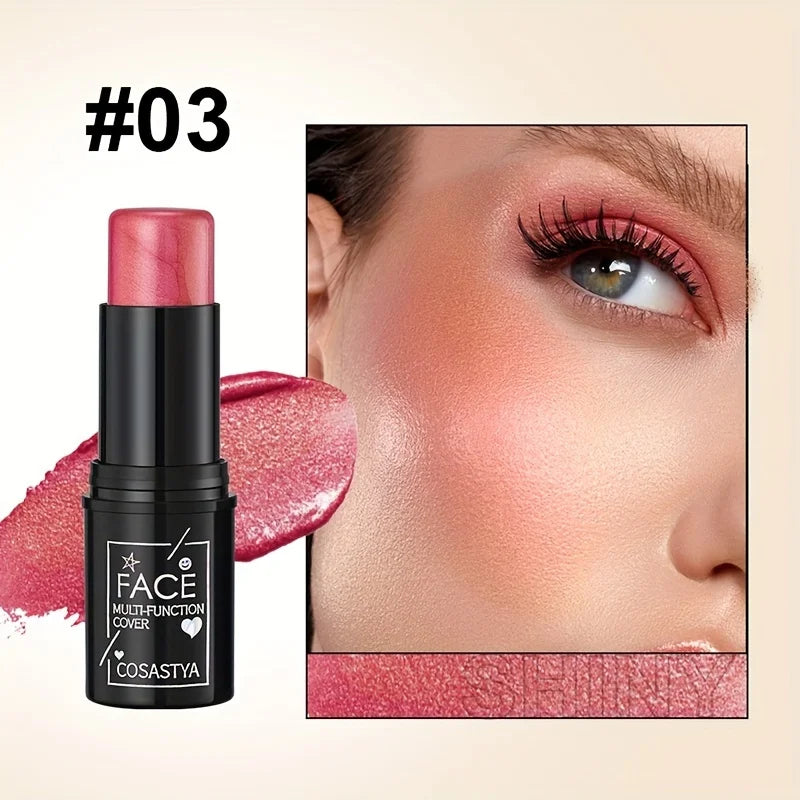 Three-in-one color multi-function waterproof makeup stick natural face multi-function: