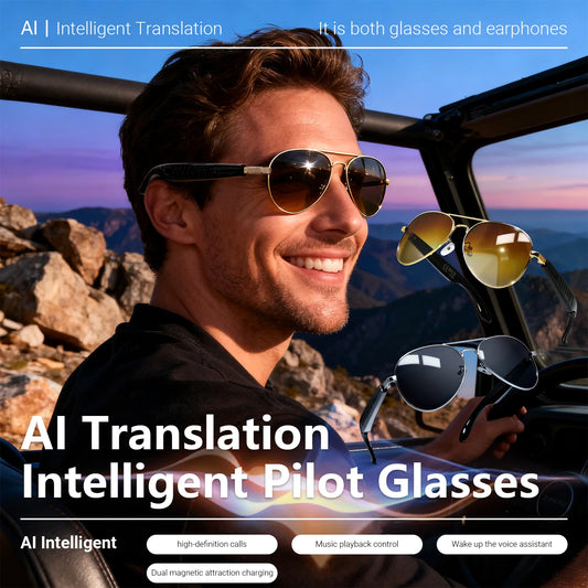 Smart Audio Glasses with AI and Translation .
