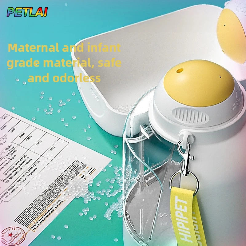 Portable water bowl for dogs, ideal for outdoor walks.