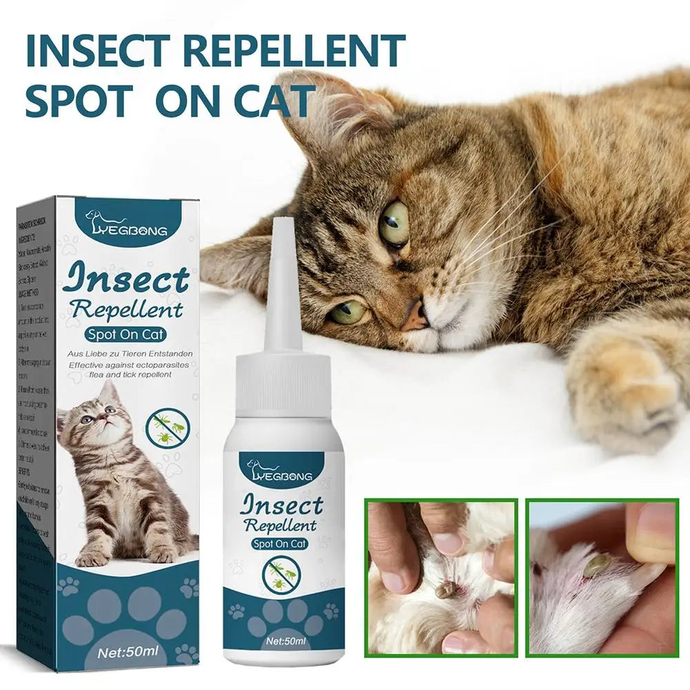 Flea and tick drops for pets, combats fleas, ticks, and lice.