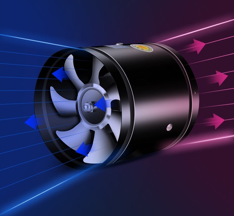 4''6'' 220V Metal Duct Exhaust Fan Air Ventilator Pipe Ventilation.