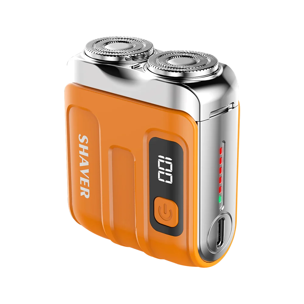 Smart, waterproof electric shaver for travel.