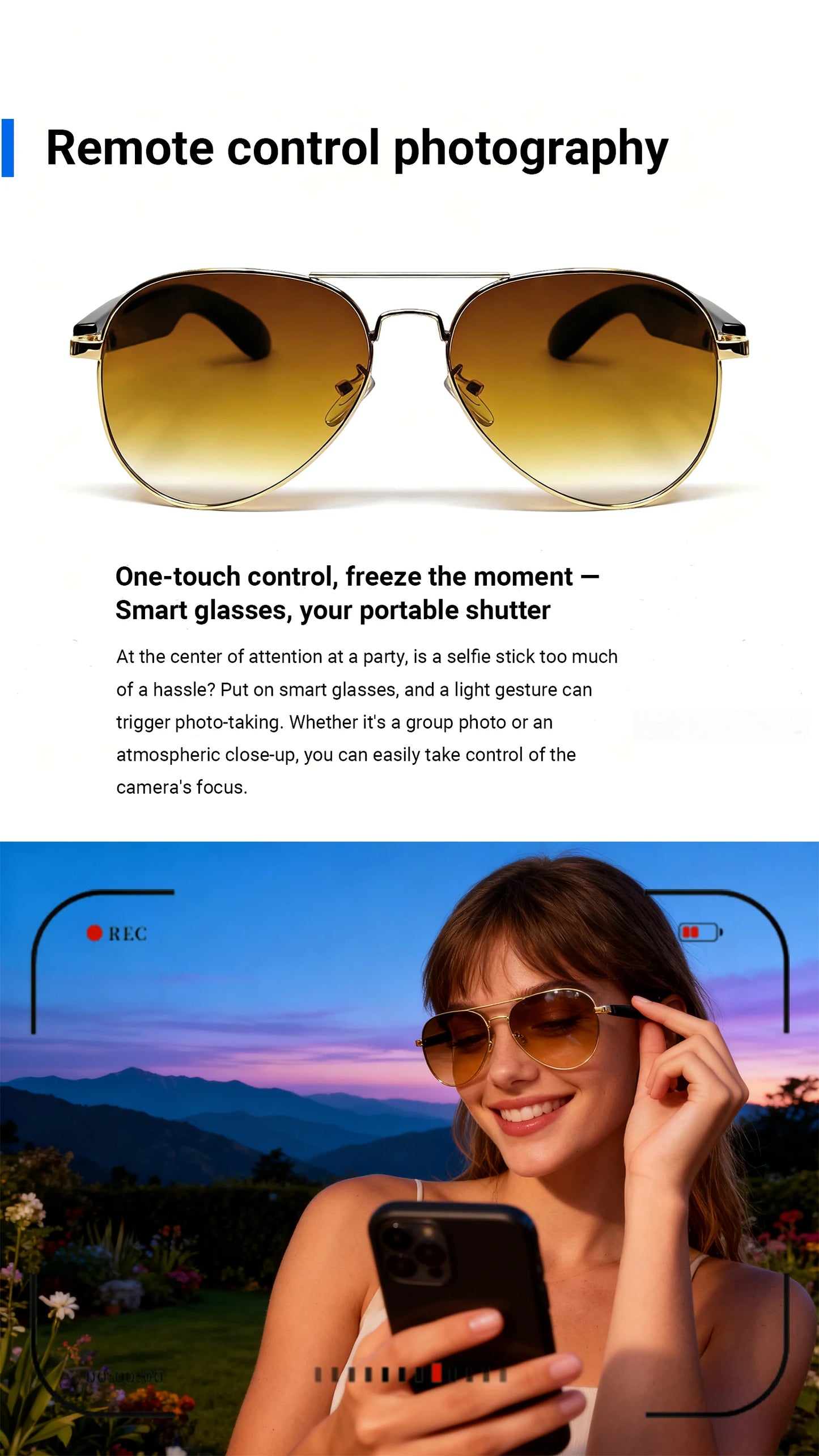 Smart Audio Glasses with AI and Translation .