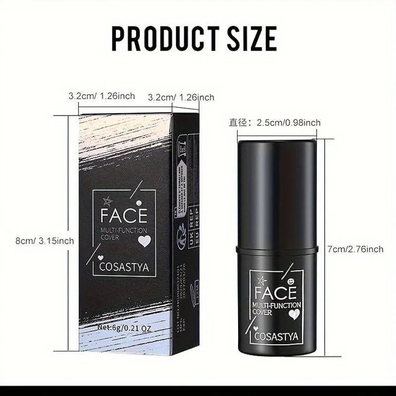 Three-in-one color multi-function waterproof makeup stick natural face multi-function: