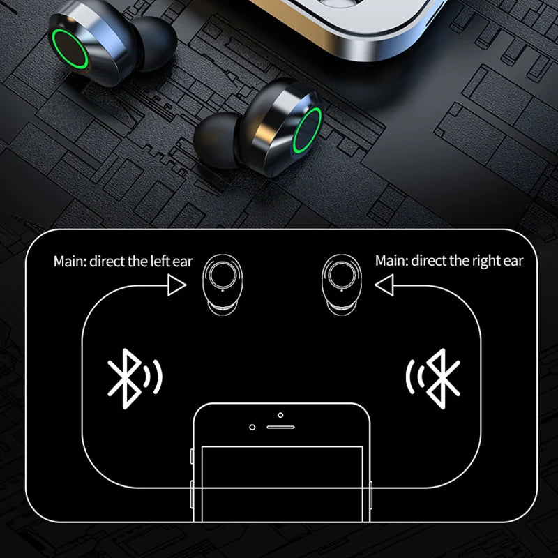 Soleeanre wireless Bluetooth Hi-Fi headphones with hands-free headset function.