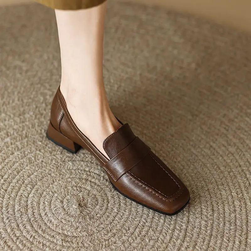 Women's Soft Leather Loafers.