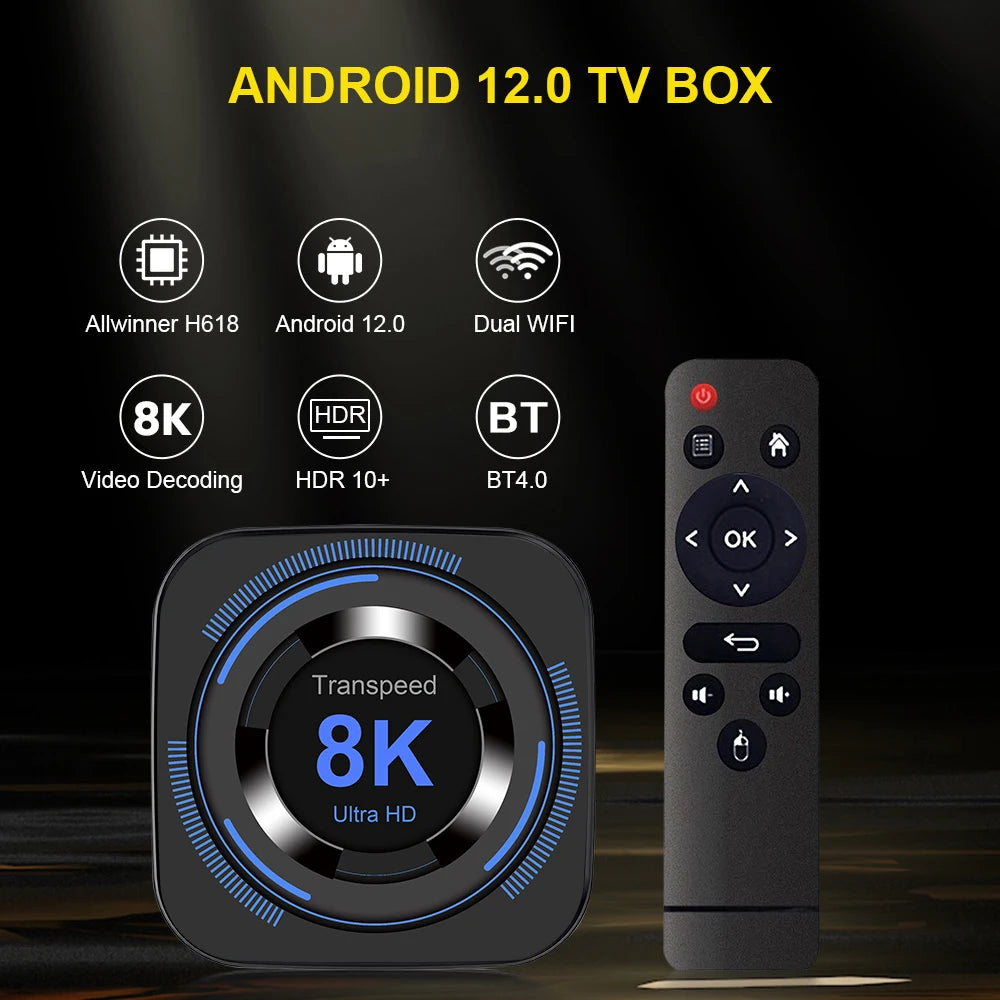 Transpeed TV Box Android 12,