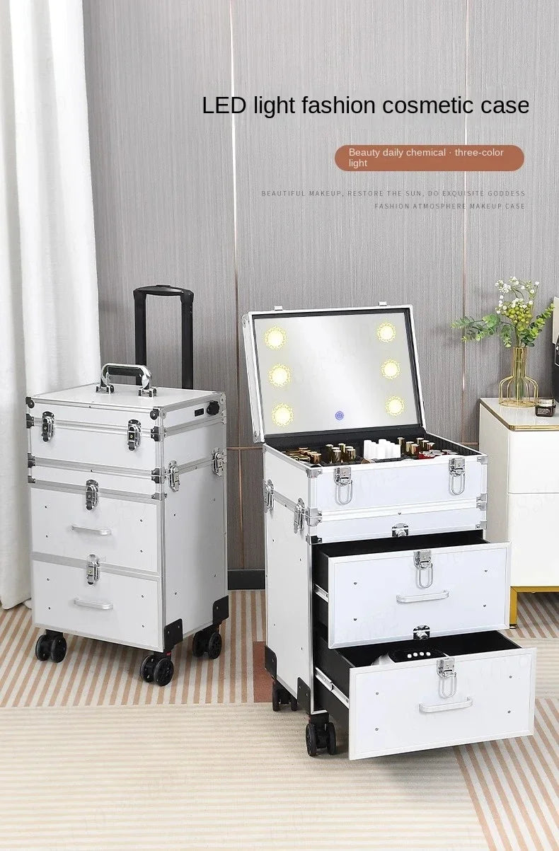 Makeup Bag 3-in-1 Suitcase Professional Manicure.
