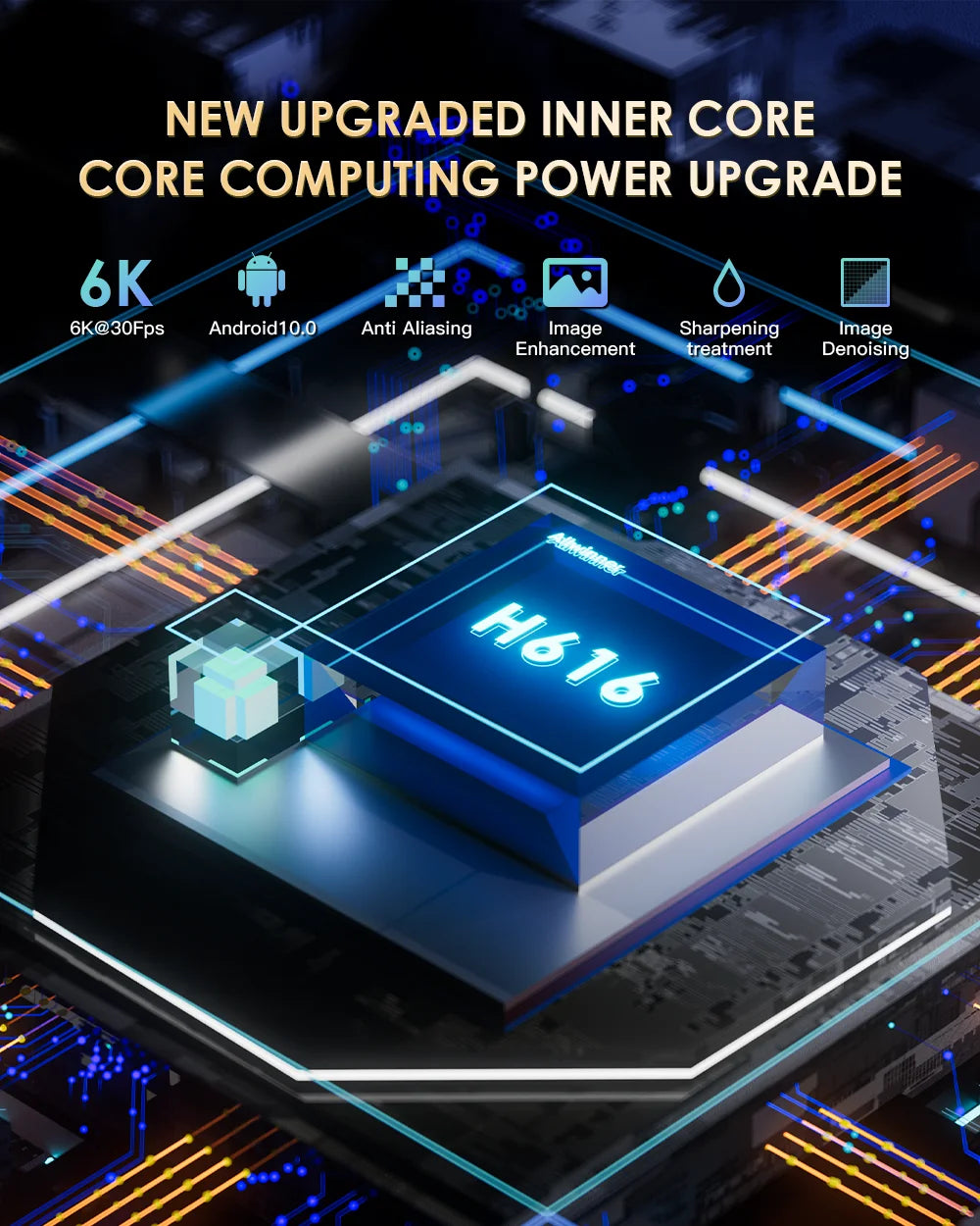 H20PRO Android 10 TV BOX 4k HD Dual Wifi Quad Core 1080P Video.