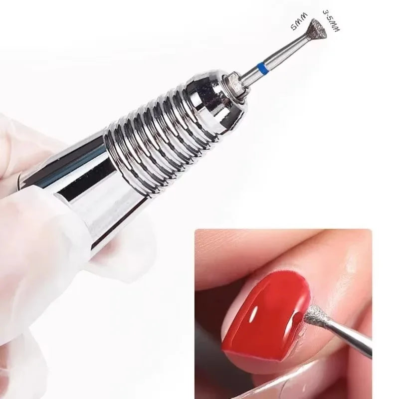 Portable ManicureTool Flying Saucer Disc Grinding Head  Grinder Cuticle Cutter ArtToolsNailPolishing Bits Nail Drill Accessories