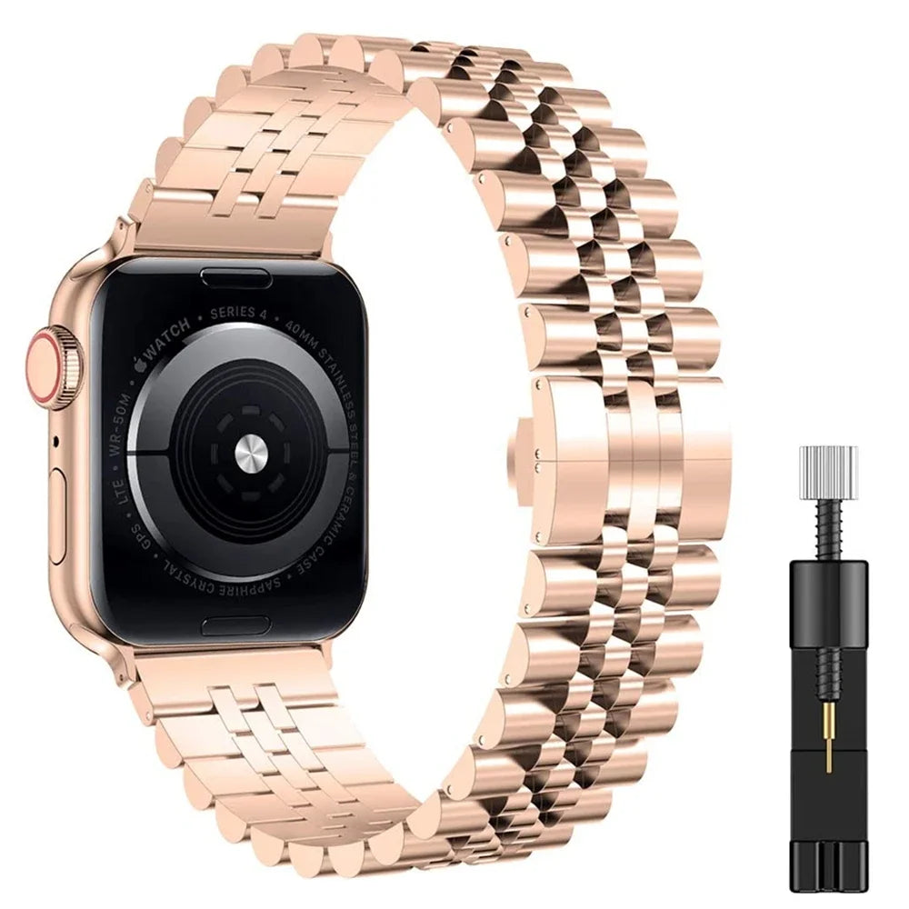 Stainless Steel Strap for Apple Watch Band 45mm 41mm Ultra 49mm 44mm 40mm 42mm 38mm Metal Wristband IWatch Series 8 7 SE 6 5 4 3