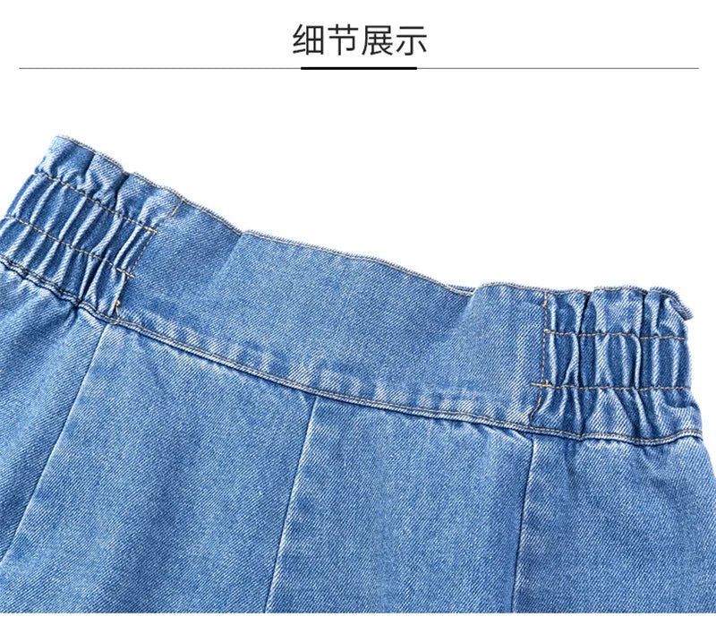 Women Mini Denim Skirts Spring Summer.