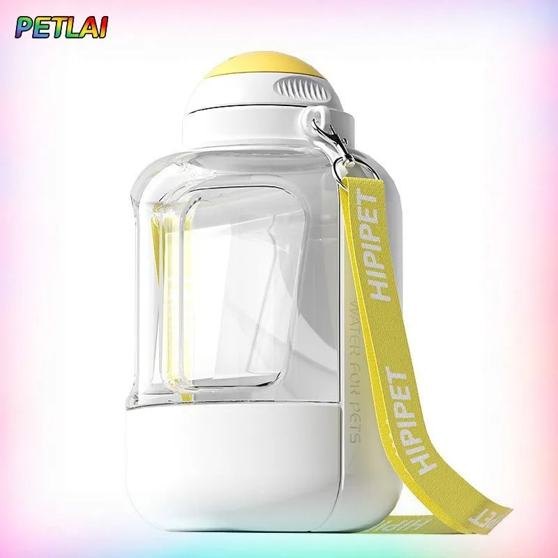 Portable water bowl for dogs, ideal for outdoor walks.