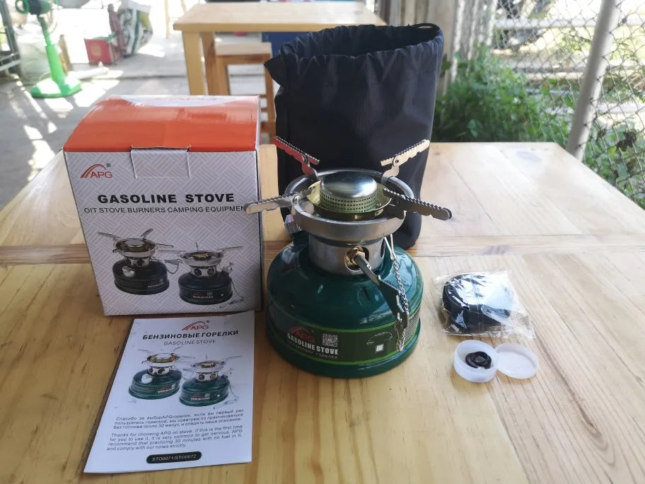 APG Camping Gasoline Stove Oil Stove Burners with Silencer.