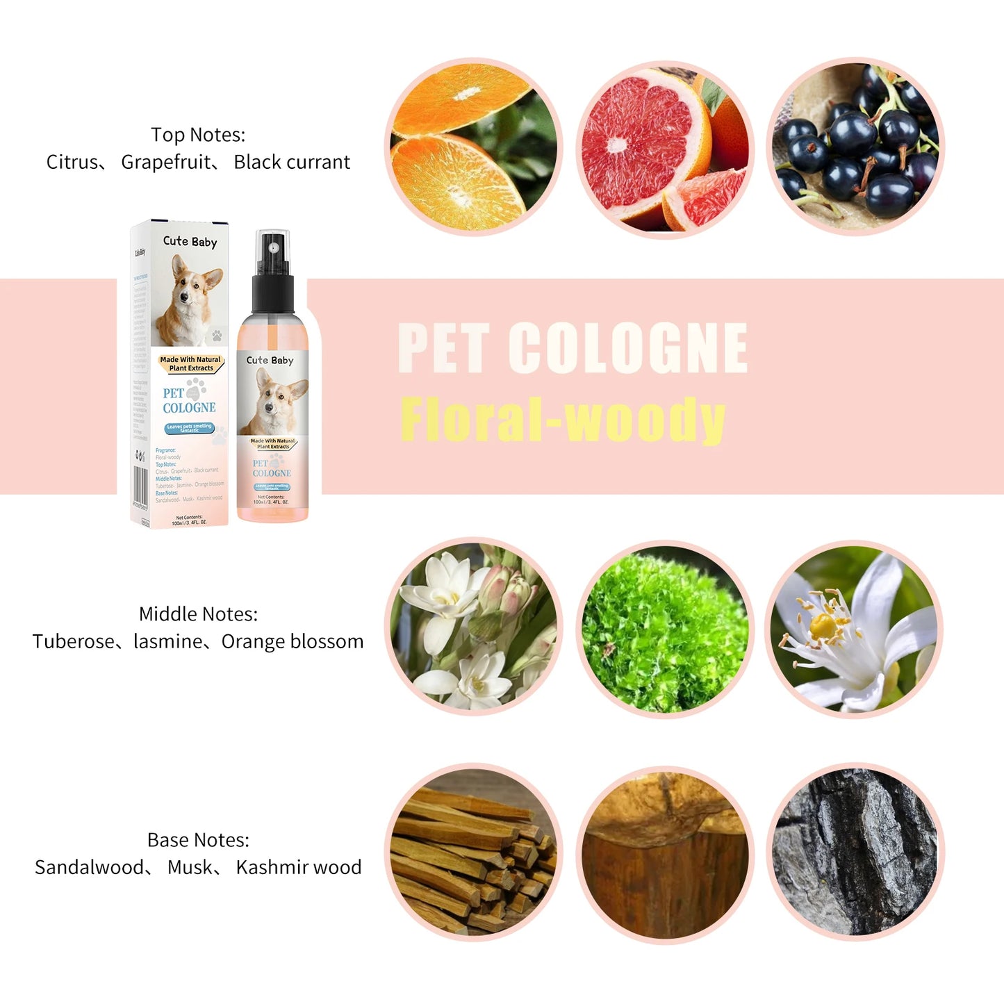 Premium hygiene spray for dogs.