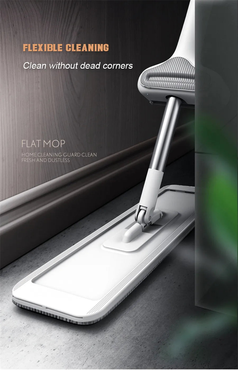 Magic Self-Cleaning Squeeze Mop Microfiber.