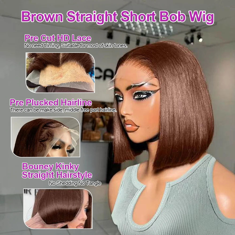 Chocolate Lace Frontal Glueless Human Hair.