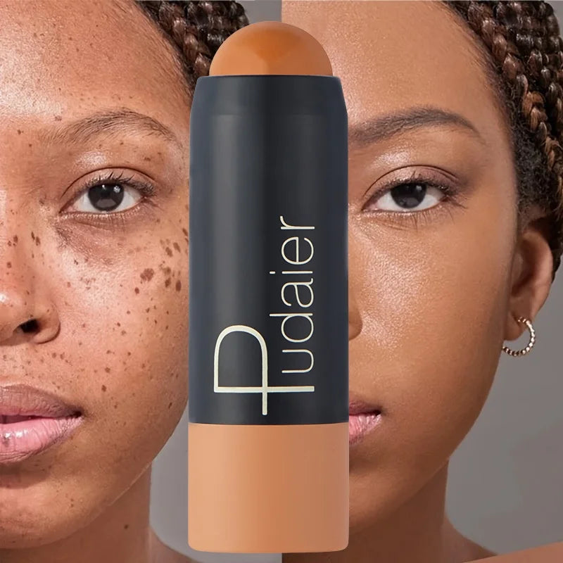 2-in-1 Foundation & Concealer Stick, Waterproof Long Wear, Full Cover.