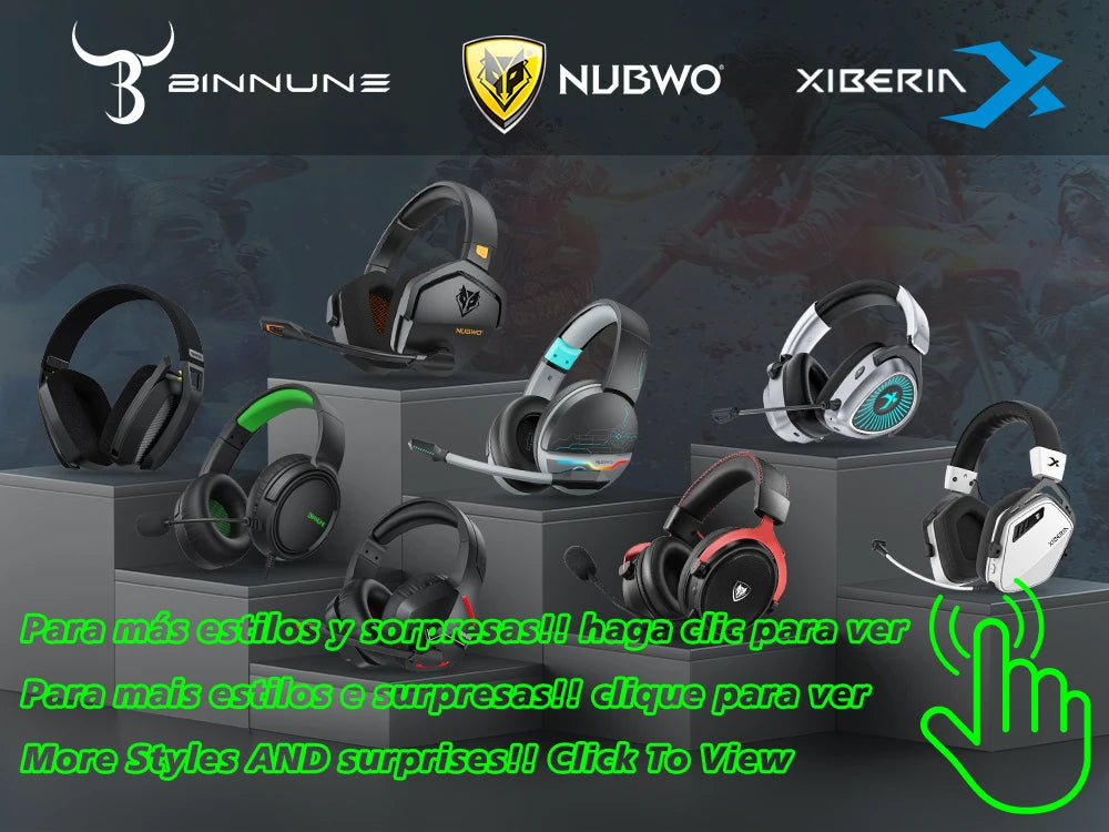 3.5mm surround stereo gaming headset with microphone and earcups.