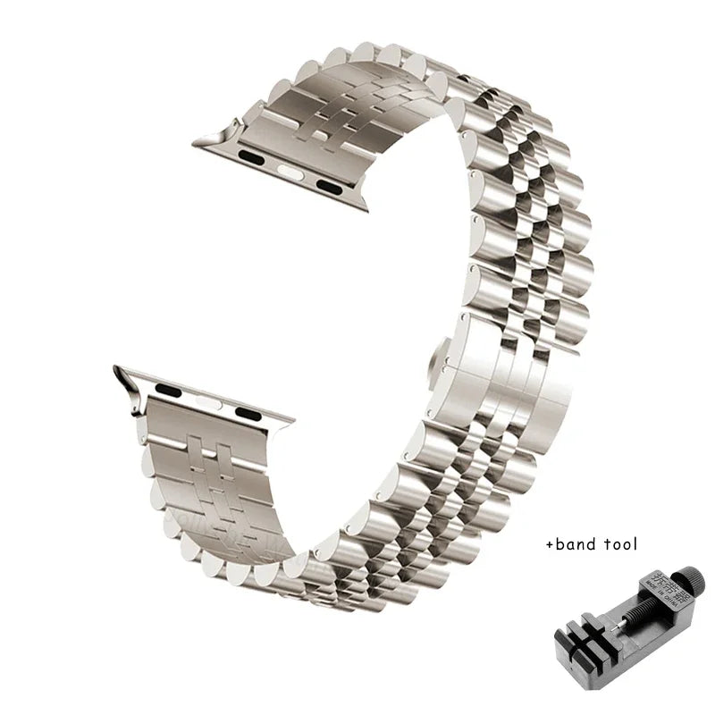 Stainless Steel Strap for Apple Watch Band 45mm 41mm Ultra 49mm 44mm 40mm 42mm 38mm Metal Wristband IWatch Series 8 7 SE 6 5 4 3
