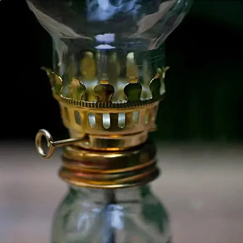 1/2 Pcs Retro Windproof Glass Lamp Mini Oil Lamps.