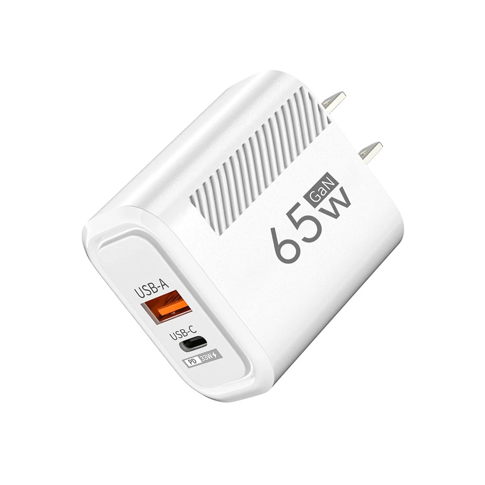 65W  Fast Charger Adapter For iPhone Samsung Xiaomi Type C Wall.