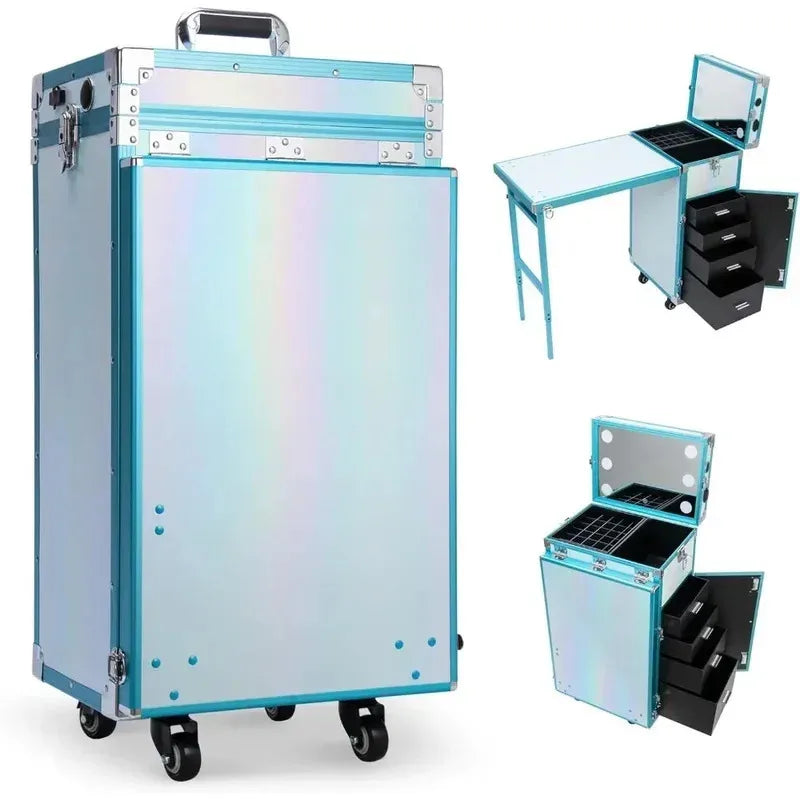 Portable Rolling Manicure Table Foldable.