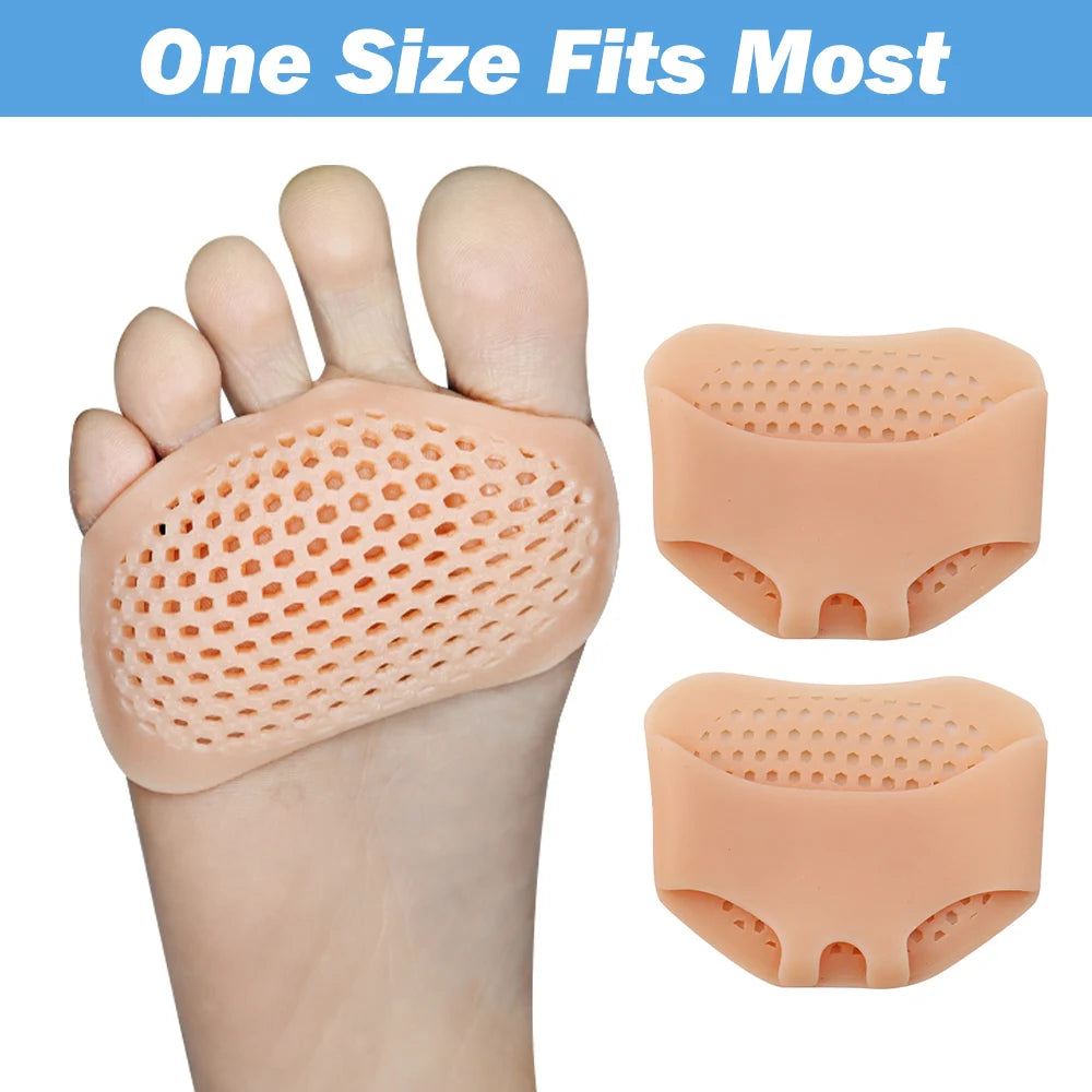 Pexmen 2/4/10Pcs Metatarsal Pads Ball of Foot Cushions for Women and Men Gel Forefoot Pads Pain Relief Mortons Neuroma Calluses