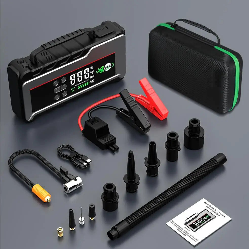 150PSI Air Pump Car Battery Emergency Boosters 7000A Car Jump Starter Power Bank Portable Starting Device Car Starter New