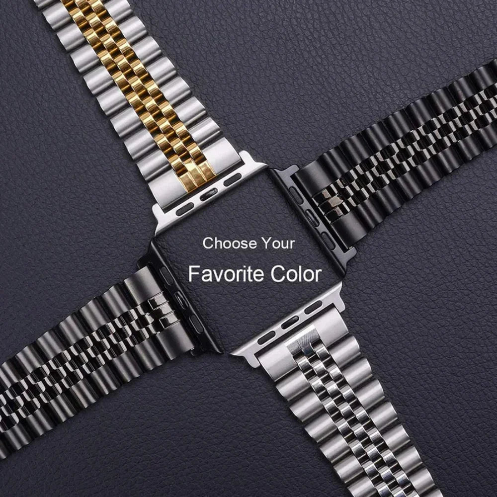 Stainless Steel Strap for Apple Watch Band 45mm 41mm Ultra 49mm 44mm 40mm 42mm 38mm Metal Wristband IWatch Series 8 7 SE 6 5 4 3