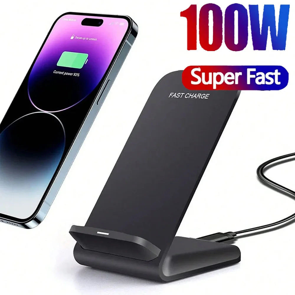 100W fast wireless charger compatible with Samsung.