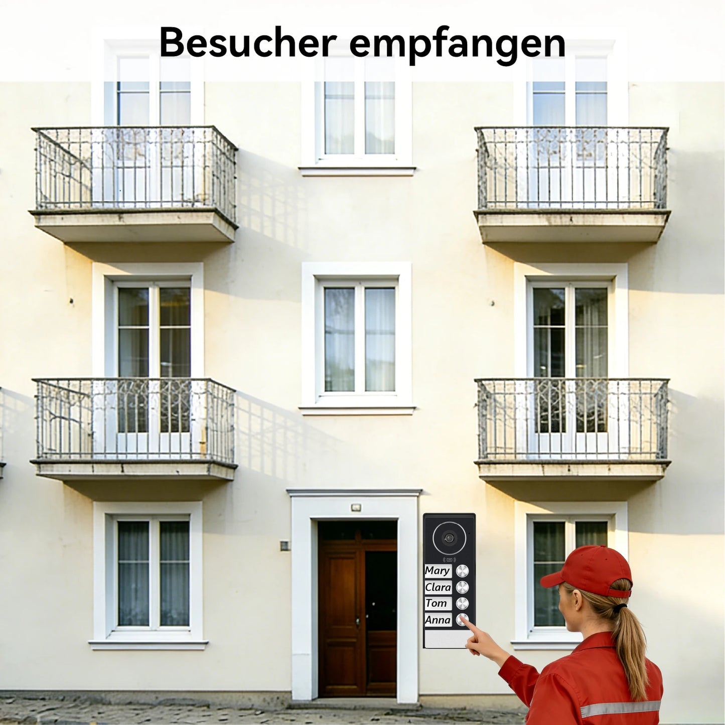 TUYA 5G WIFI 2-3-Unit Apartments Intercom Video Doorbell with RFID Card Unlock 2 Wired 10inch LCD Video Door Phone System