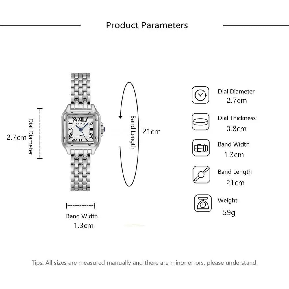 Luxury Brand Watches Fashion Roman Diamond-set Waterproof Women Watch Business Stainless Steel No Fading Gold Strap Gift Clock