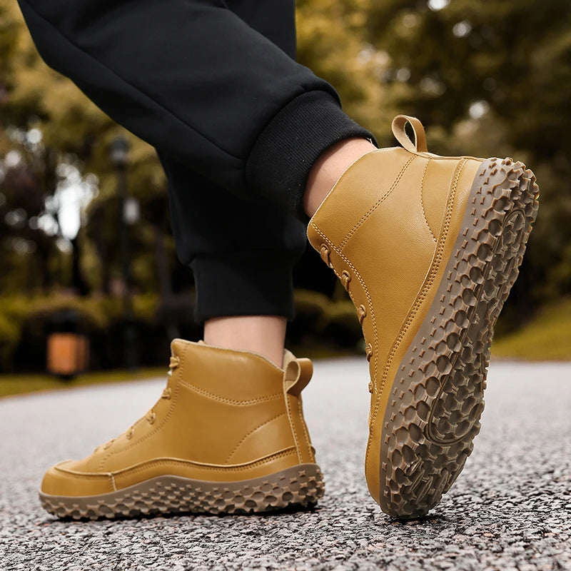 Cotton boots for winter, minimalist casual sneakers.