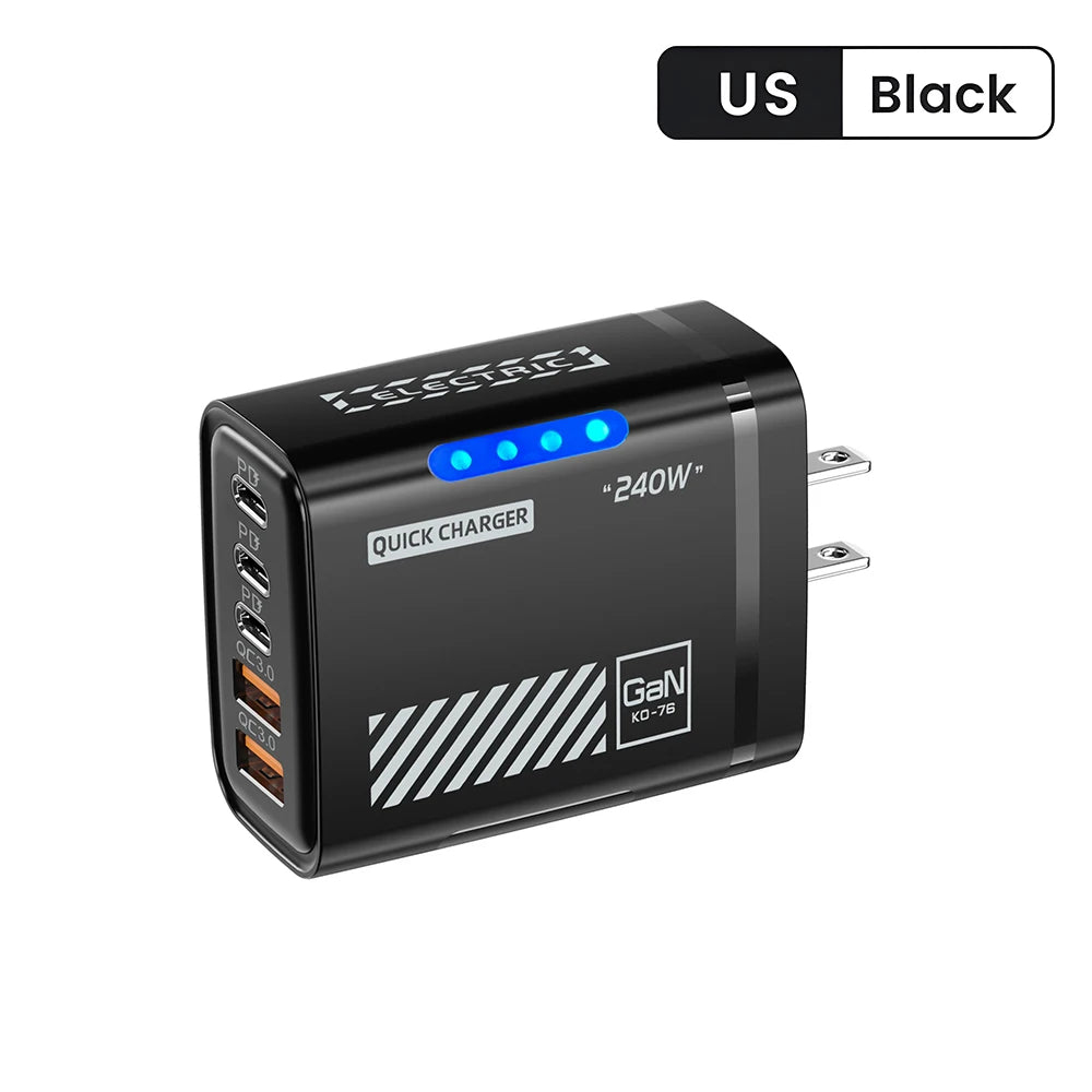 5-port fast charger.