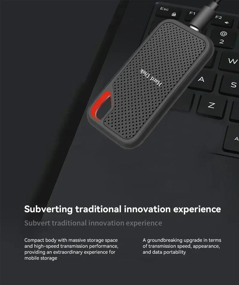 Mini External Hard Drive 2TB 4TB Large Capacity SSD 128TB Hard Drive USB 3.2  For Laptop/MAC/PC