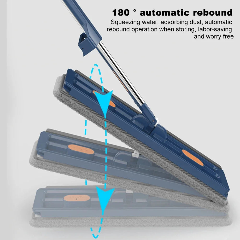 360°Rotating Flat Mop Self-contained Slide Floor.
