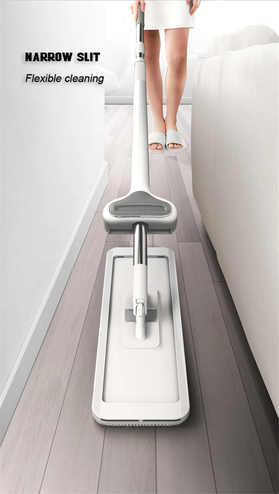 Magic Self-Cleaning Squeeze Mop Microfiber.