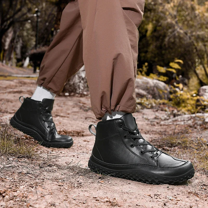 Cotton boots for winter, minimalist casual sneakers.