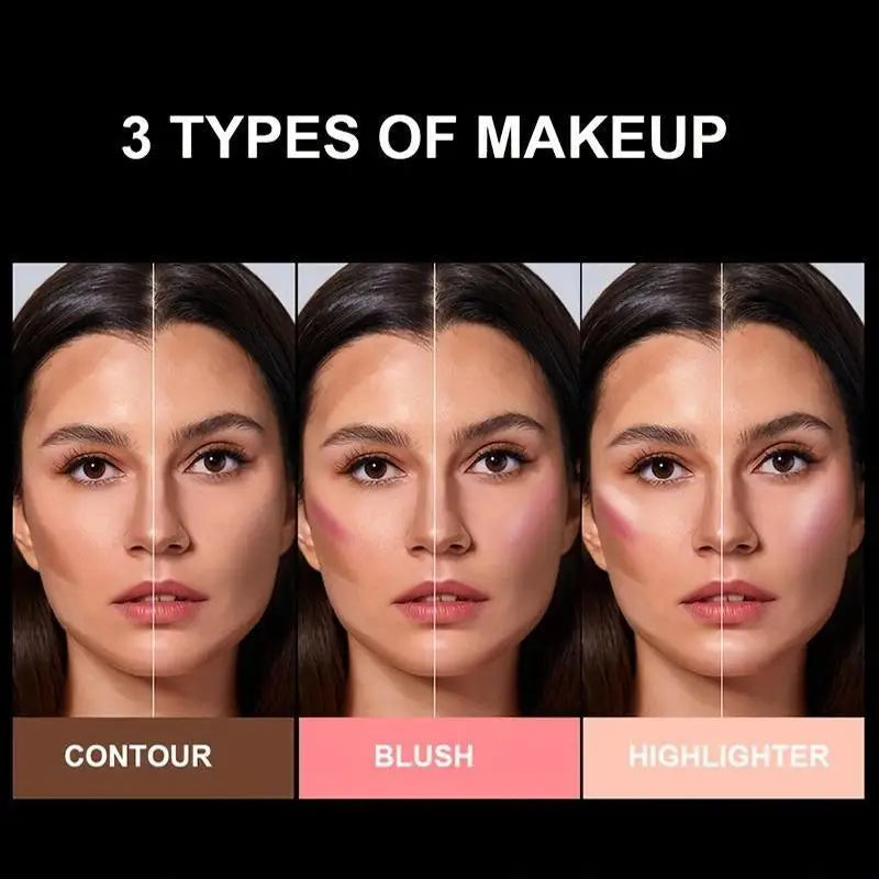 Three-in-one color multi-function waterproof makeup stick natural face multi-function: