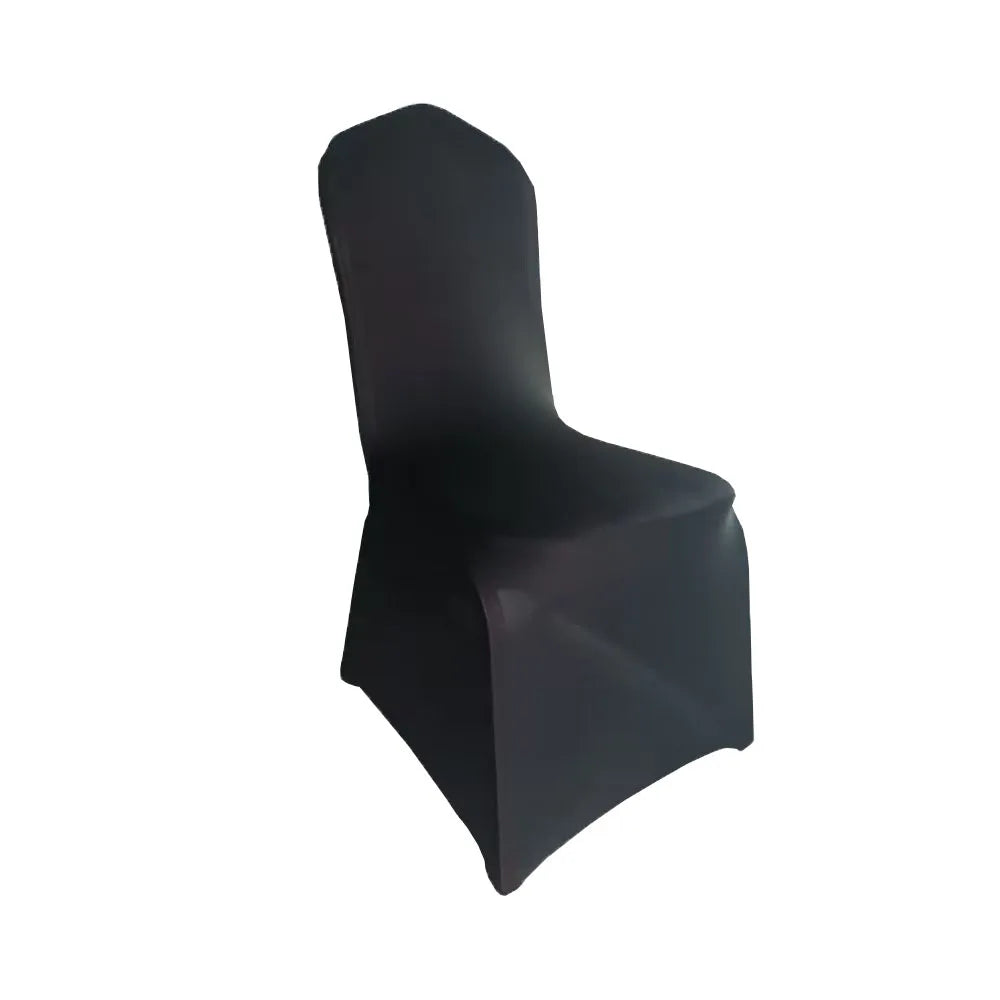 Black 20/30/50/100Pcs Spandex Chair Cover for Wedding Party Commercial Banquet Seat Cover Decoration
