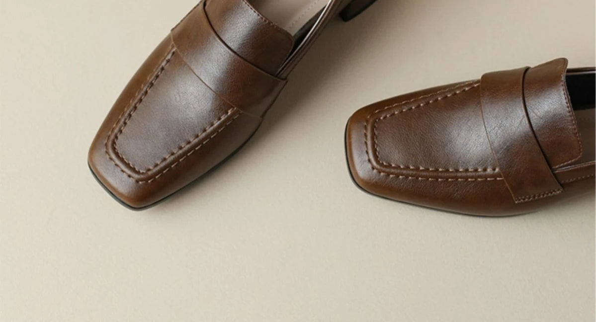 Women's Soft Leather Loafers.