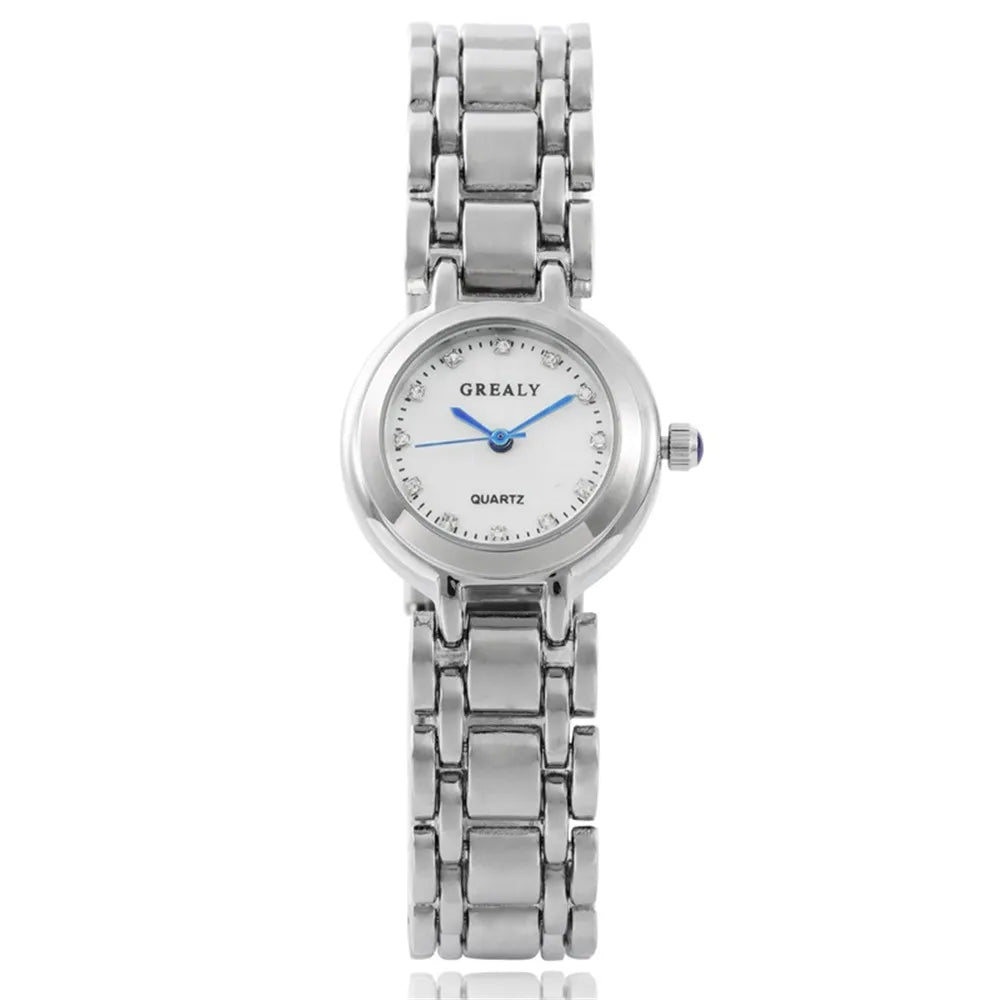 Luxury Brand Watches Fashion Roman Diamond-set Waterproof Women Watch Business Stainless Steel No Fading Gold Strap Gift Clock
