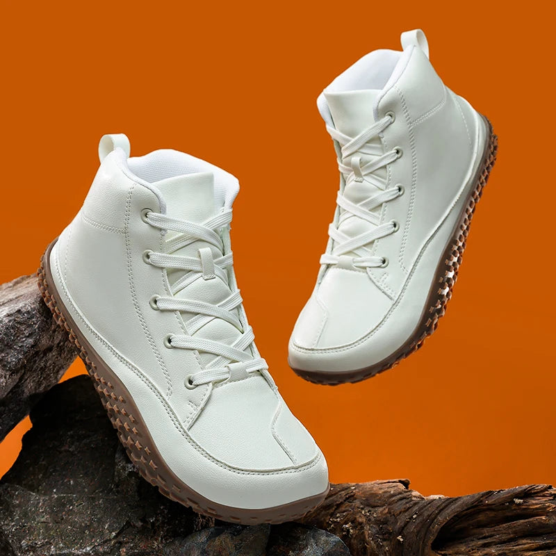 Cotton boots for winter, minimalist casual sneakers.