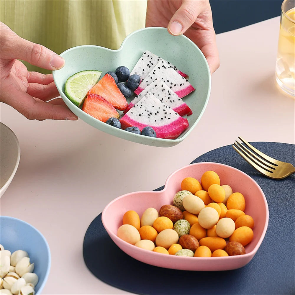 Kitchen Set Fruit Dish Small Dish Table Classification Food Grade No Fading Spitting Bone Dish Portable Multi-function Smooth