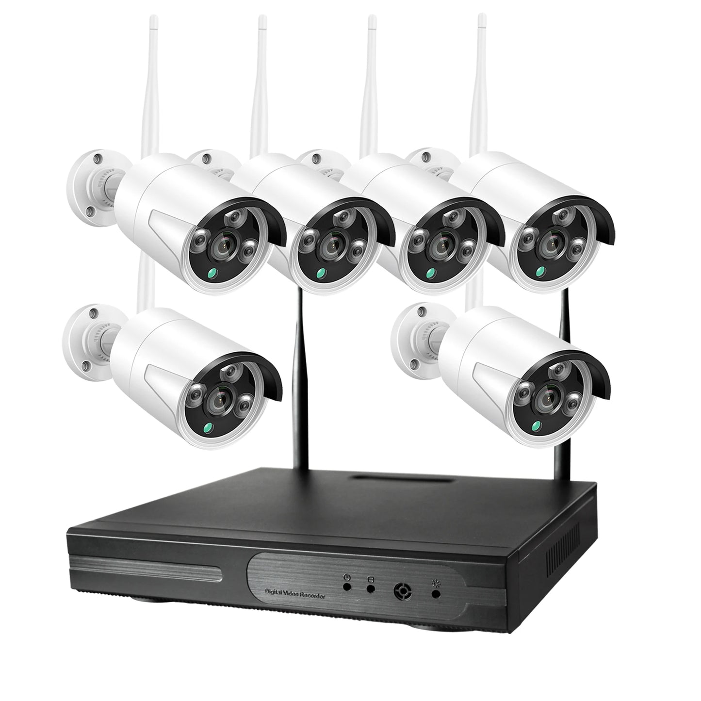 8CH 3.0MP HD Audio Wireless NVR Kit P2P Indoor Outdoor IR Night Vision Security 6CH 3MP Network IP Camera WIFI CCTV System