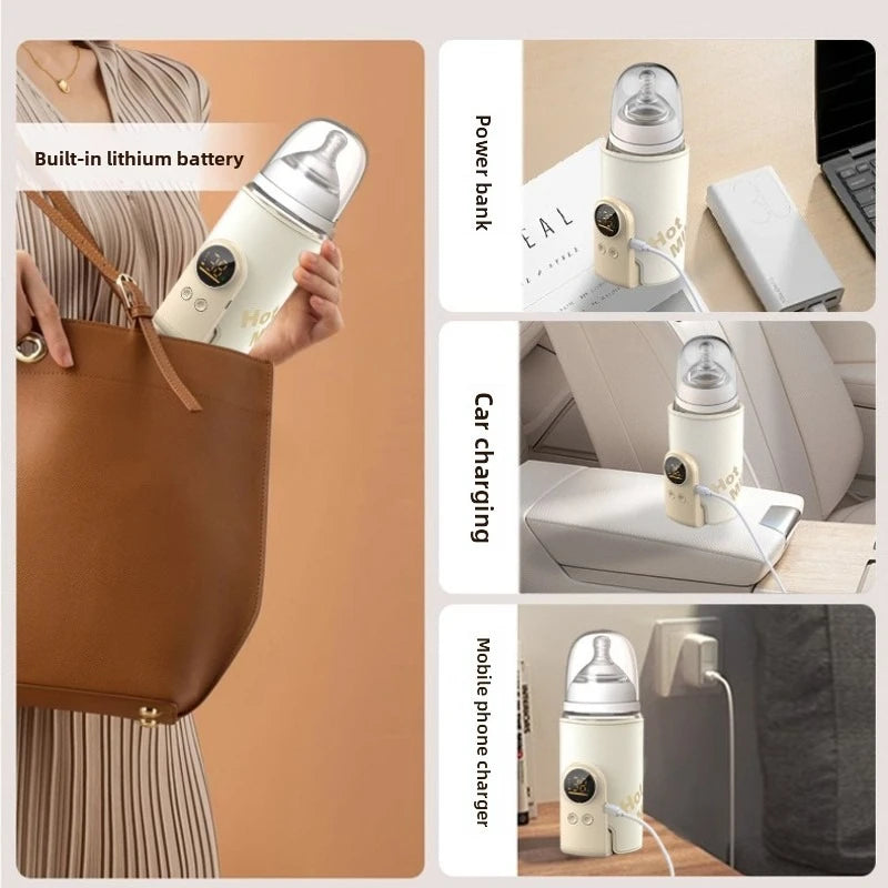 6000mAh Baby Bottle Warmer 6 Heat Level Multifunction Breast Milk.
